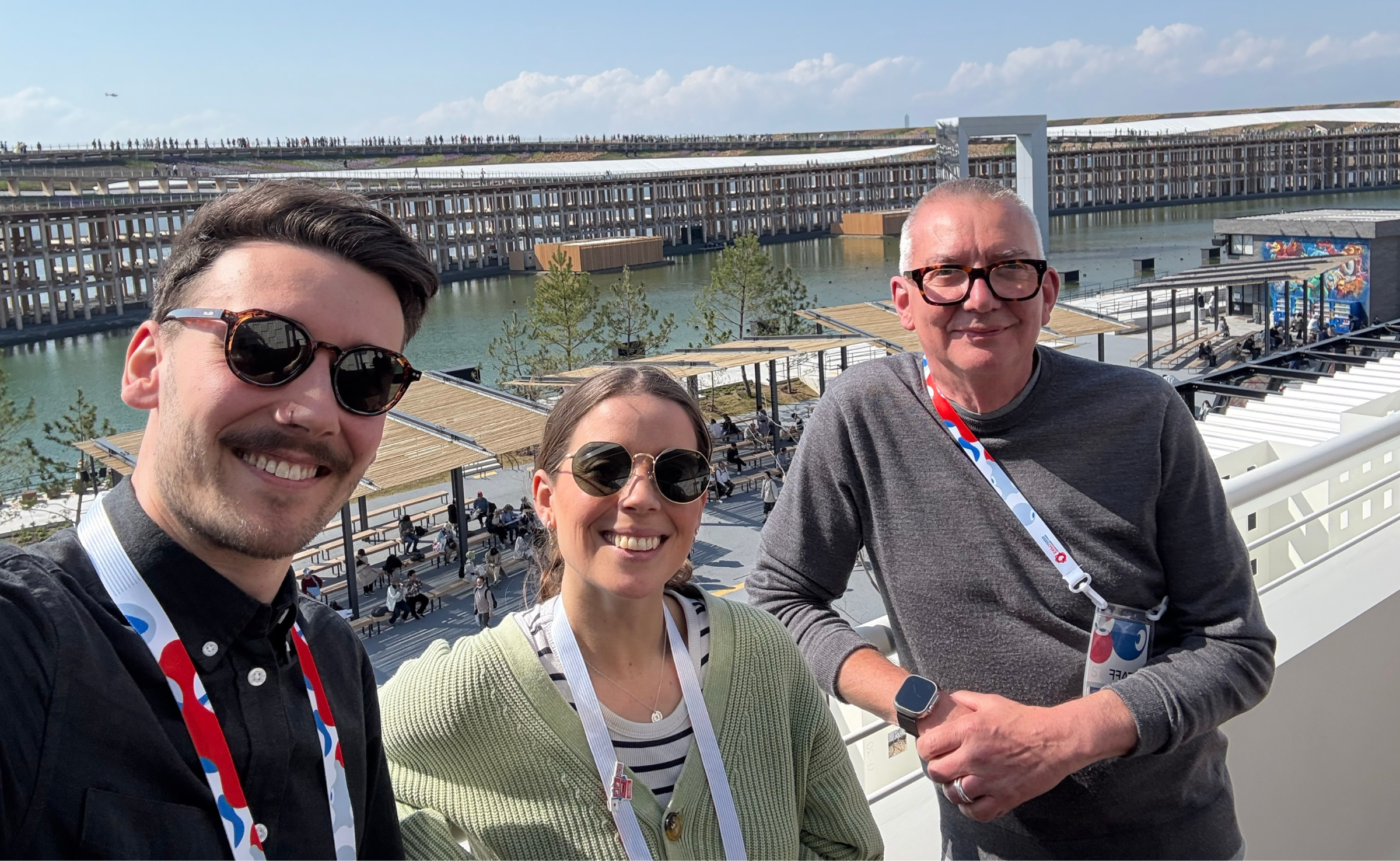 Expo team together